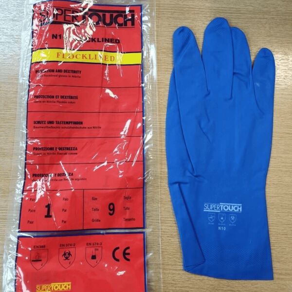 Flocklined Nitrile Gloves Thumbnail